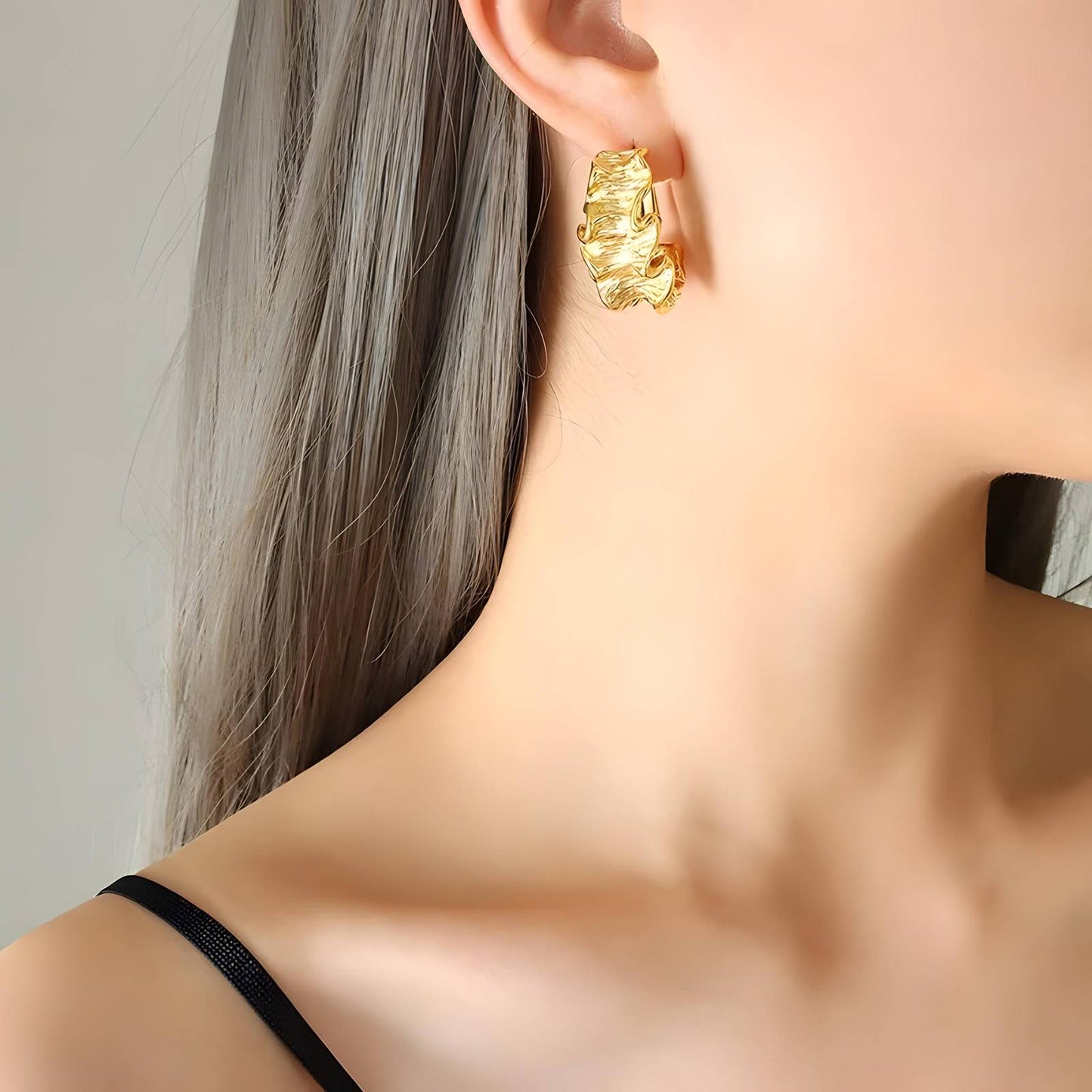 18K gold plated Stainless steel earrings