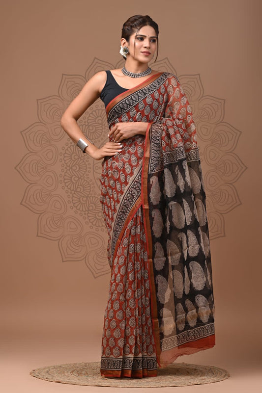 Kota doria saree with blouse