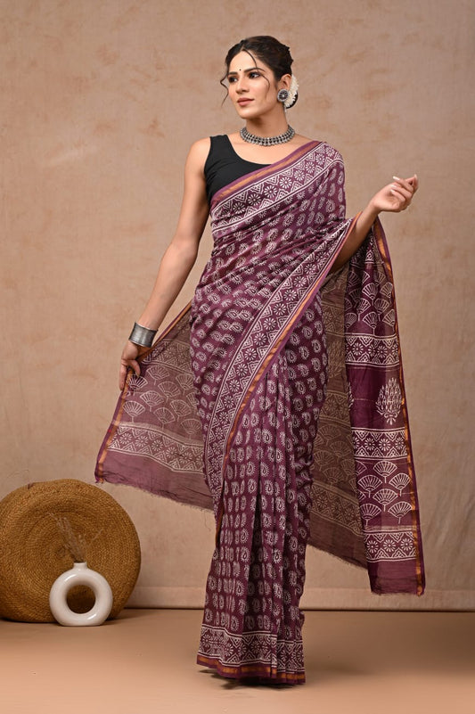 Chanderi Silk Cotton Saree