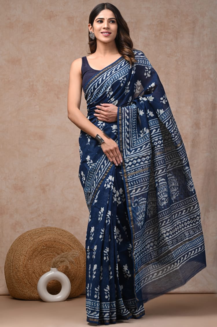 Chanderi Silk Cotton Saree