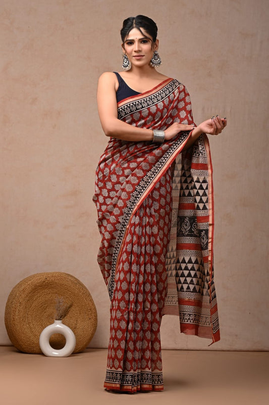 Chanderi Silk Cotton Saree