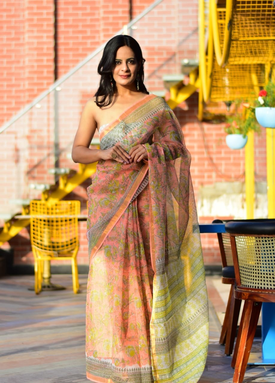 Kota doria saree